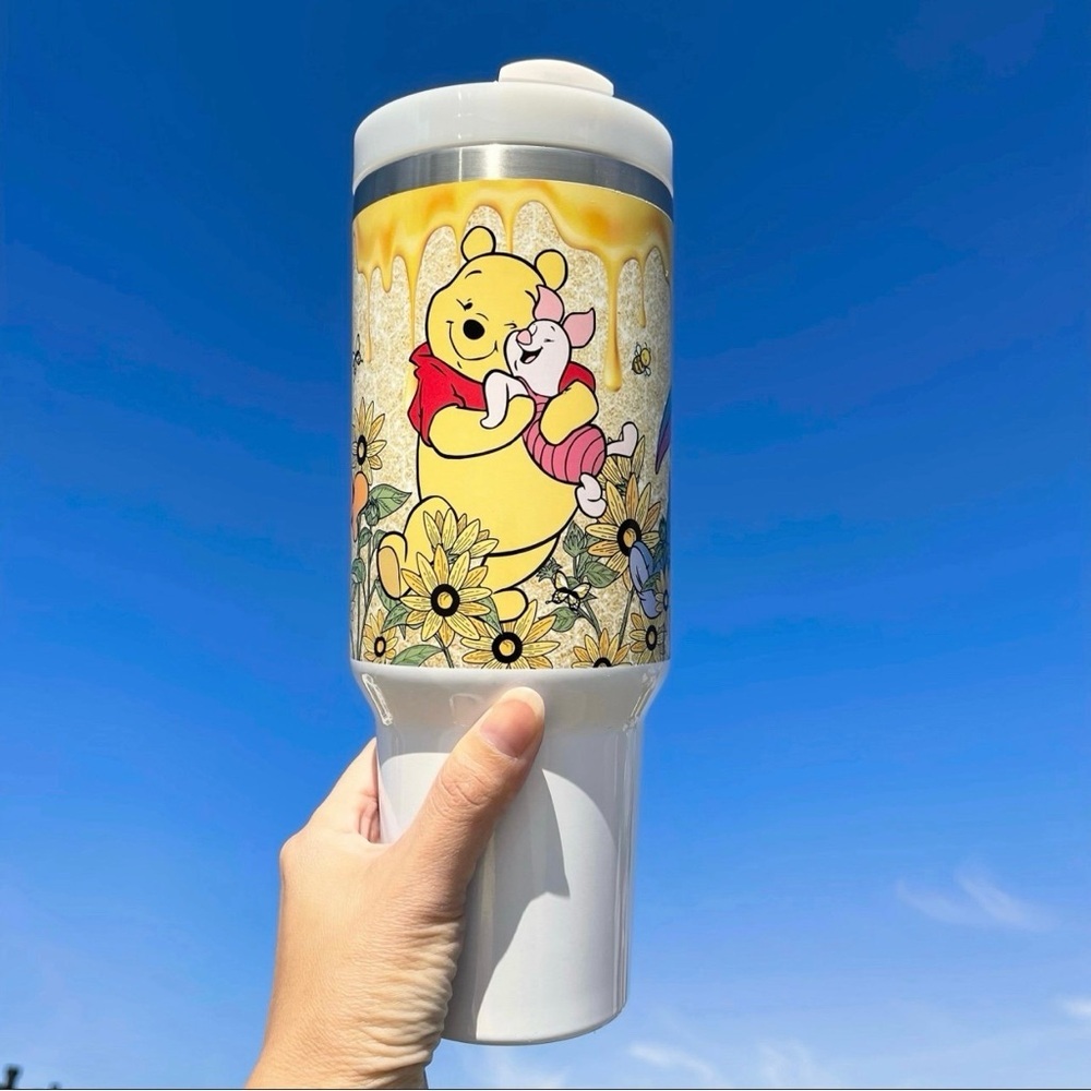 Custom Tumble Disney Winnie the Pooh Brand new 40 oz double wall stainle…